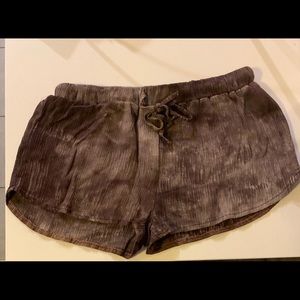 Chocolate Brown Washed Color Flowy Shorts, NWOT